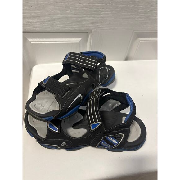Adidas Sport Sandals Mens US 9 Black Blue Adjustable Hook Loop Outdoor Water main image 7